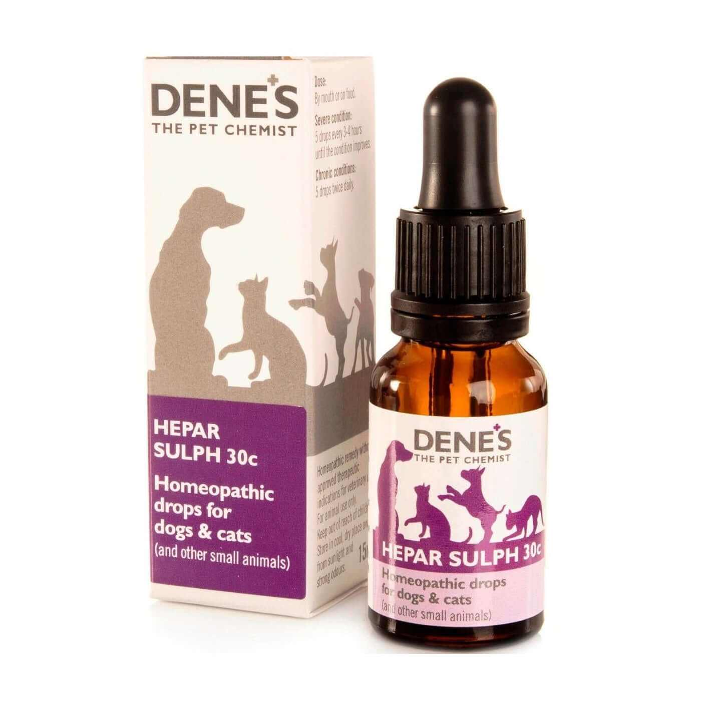 Denes Hepar Sulph 30c Drops for Dogs and Cats 15ml