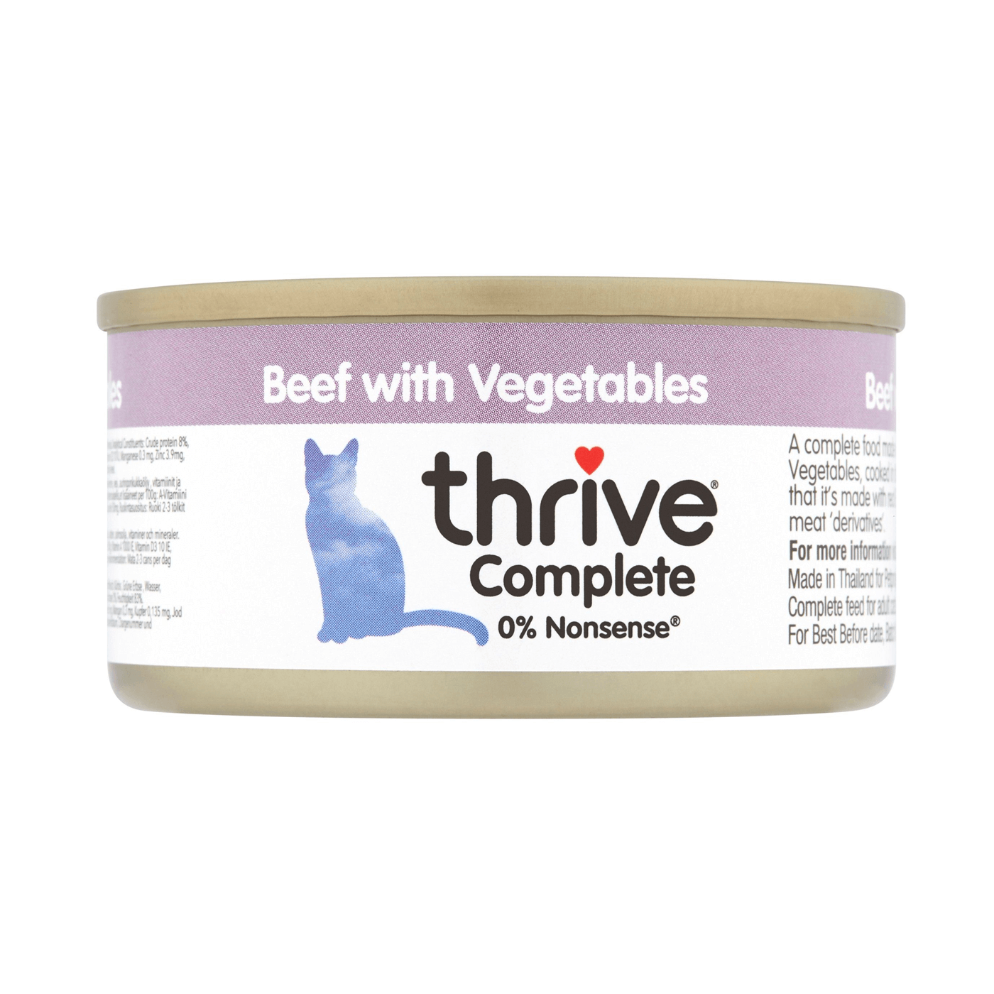 Thrive Complete Beef with Vegetables Cat Food 75g