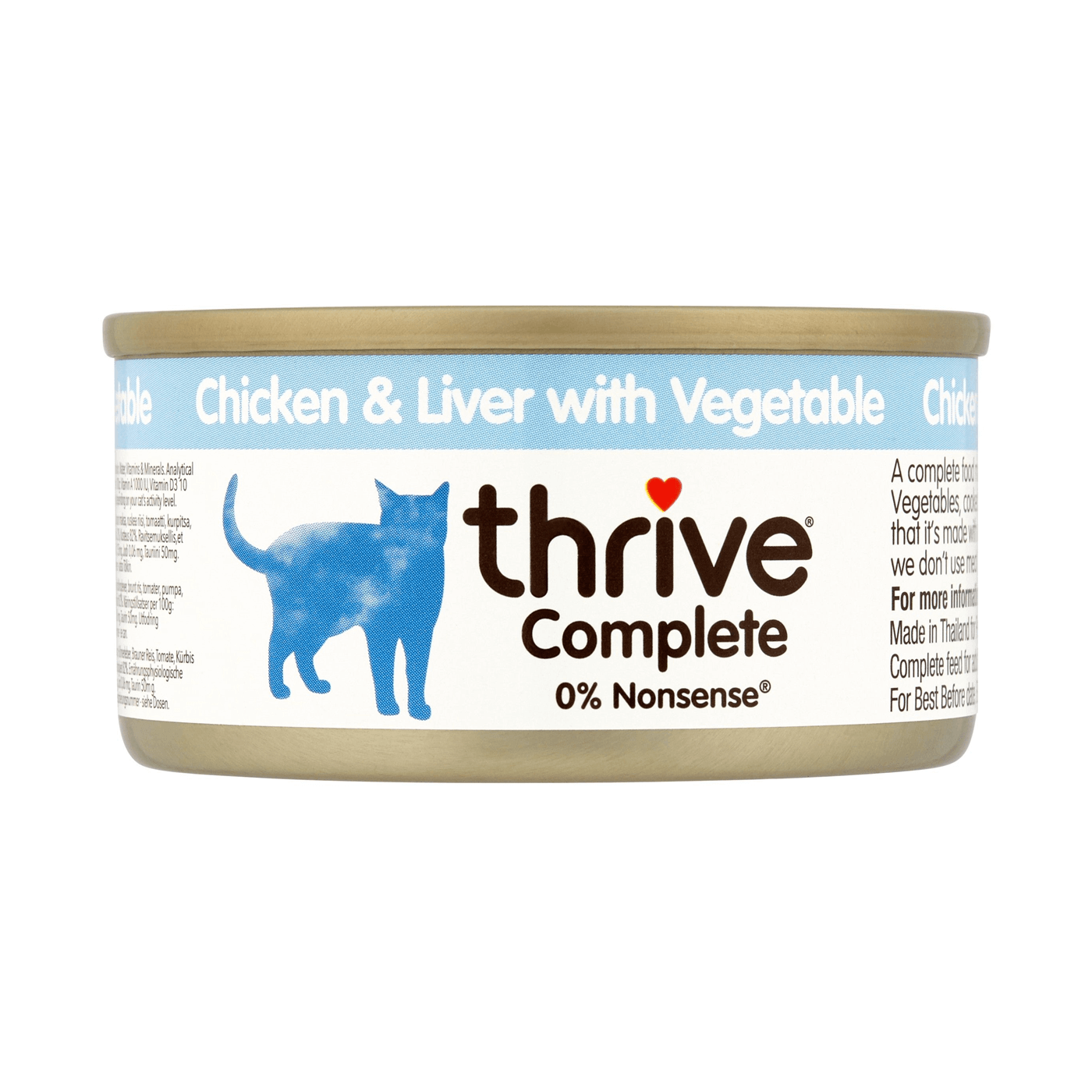 Thrive Complete Chicken & Chicken Liver with Vegetables Cat Food 75g