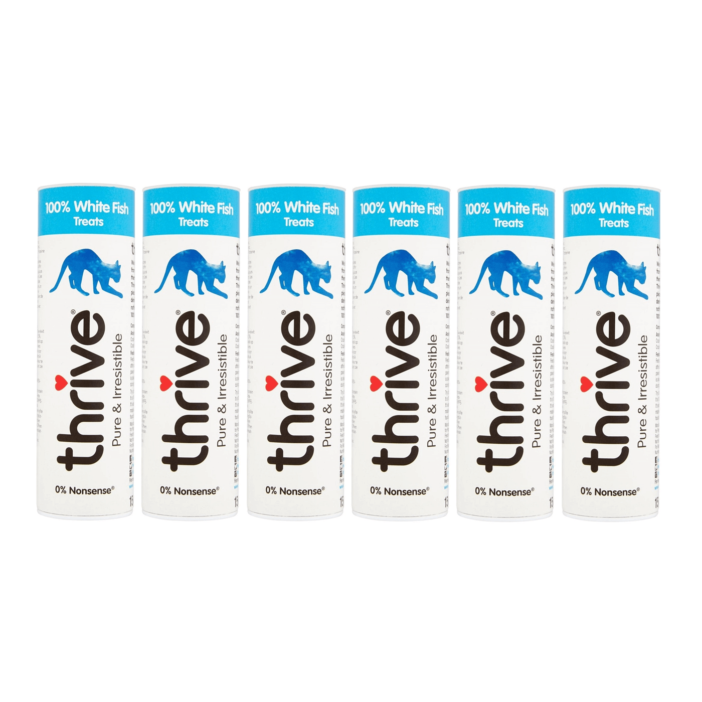 Thrive White Fish Treats for Cats 6 x 15g